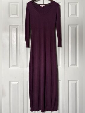 Victoria's Secret Maxi Sweater Dress in Burgundy Size Small Cashmere Blend